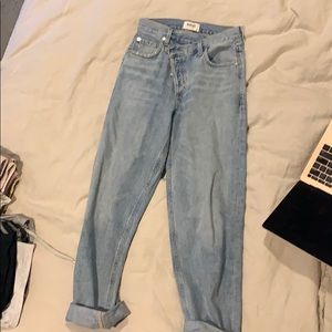 Agolde criss crossed upsized jeans